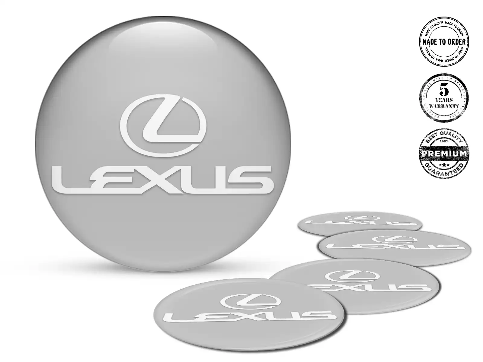 Lexus Radplaketten Ausgabe Harzgewölbte Labels